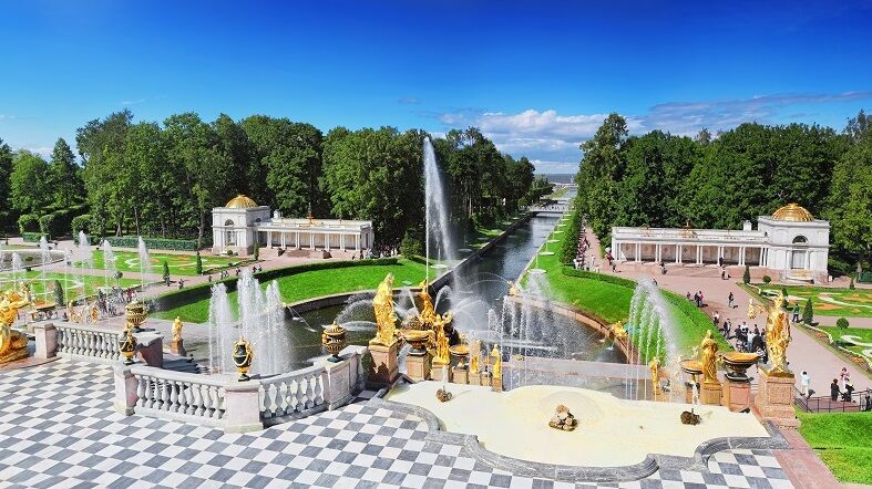 Peterhof San Petersburgo Panoramico